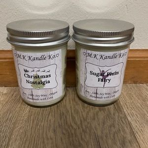 Homemade Christmas Candle Bundle (2 Piece)
